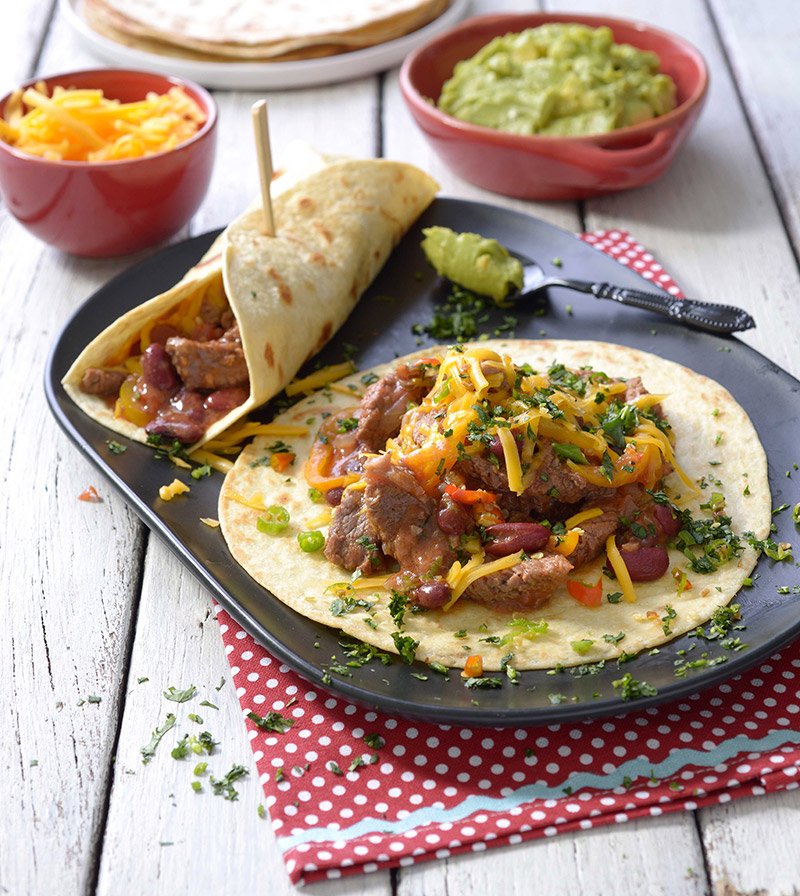Sizzling Black Bean Fajitas